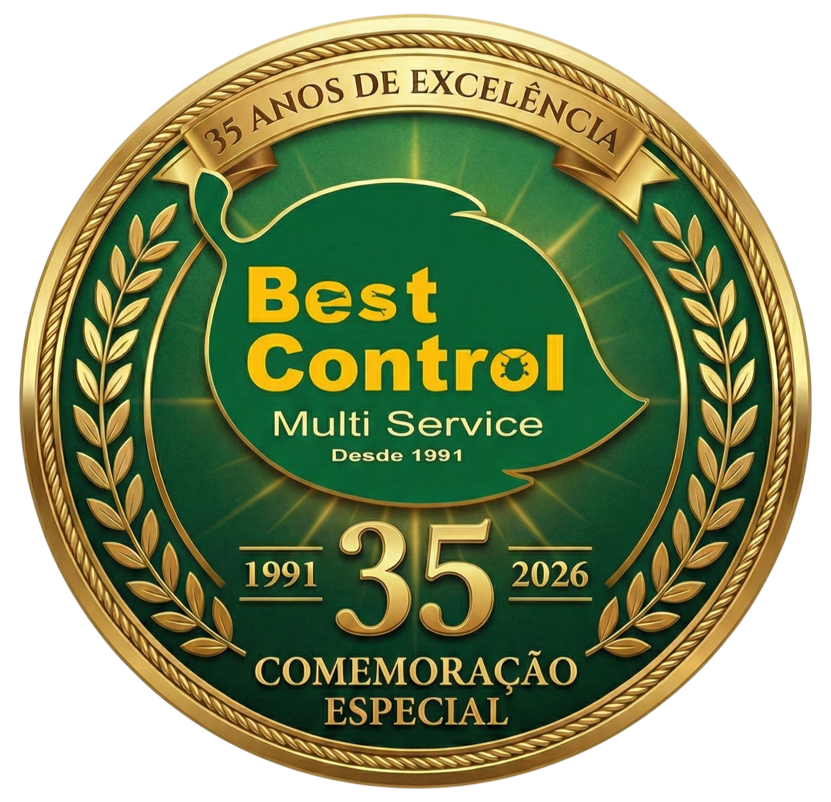 Selo Comemorativo 35 Anos Best Control